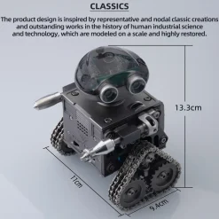 TECHING Robotic Engine Assembly Kit Educational Toy Build Your Robot Kit DIY Gift 160pcs