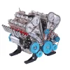 Teching V8 Engine Model Kit Metal Assembly DIY Kit 500+Pcs Mechanical Car Engine Science Experiment Physics Toy