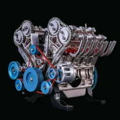 Teching V8 Engine Model Kit Metal Assembly DIY Kit 500+Pcs Mechanical Car Engine Science Experiment Physics Toy