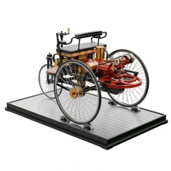 TECHING World's 1st Automobile that Works - Build Your Own Retro Car - Full Metal Three-Wheel Model Kit 430+Pcs