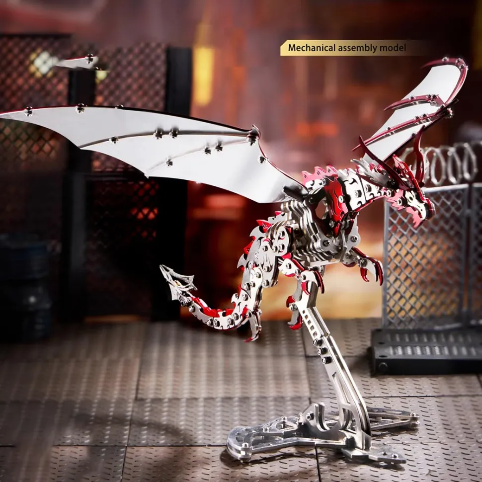 Thunder Pterosaur 3D Metal Mechanical Bionic Assembly Model Kit