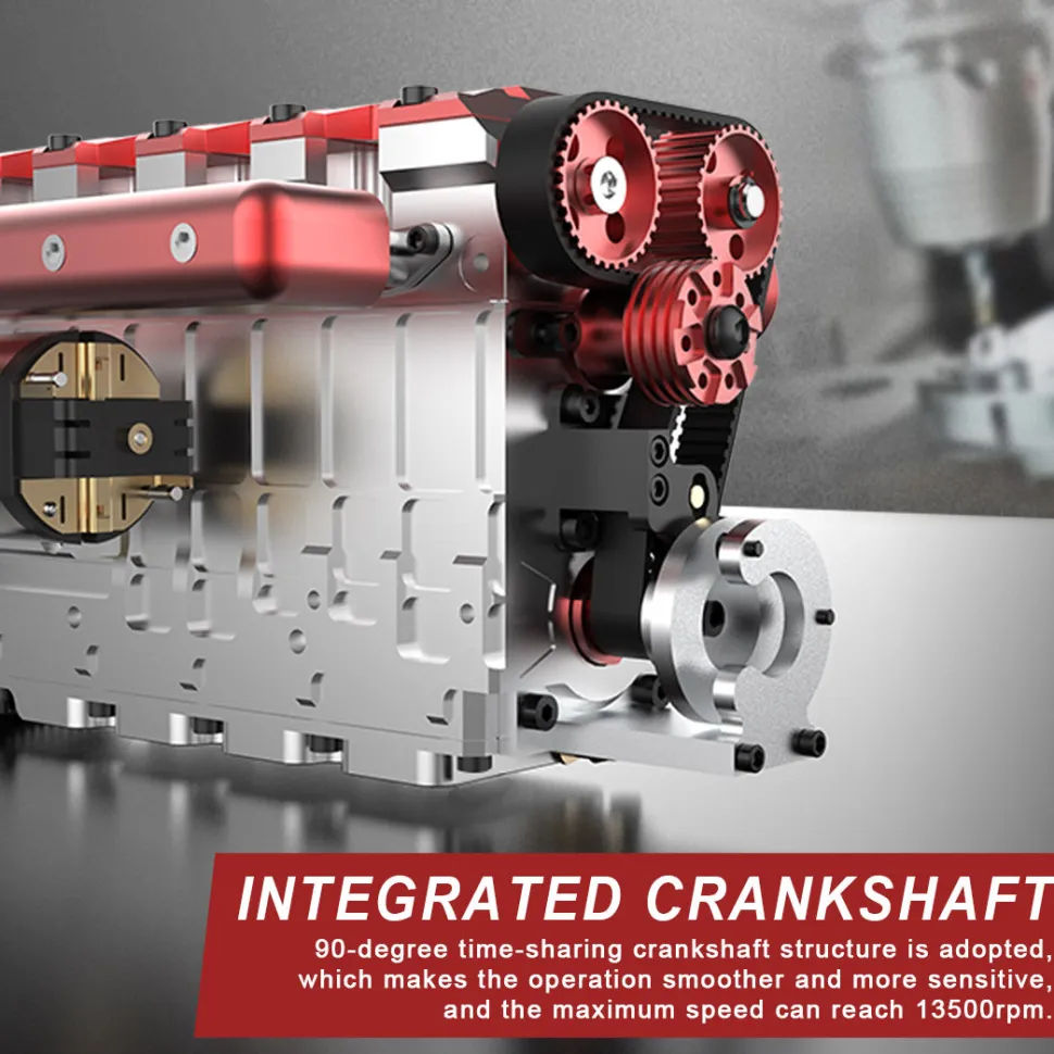 TOYAN Engine FS-L400G L4 14cc Inline 4 Cylinder Four-stroke Water-cooled Gasoline Engine Model - Kit Version