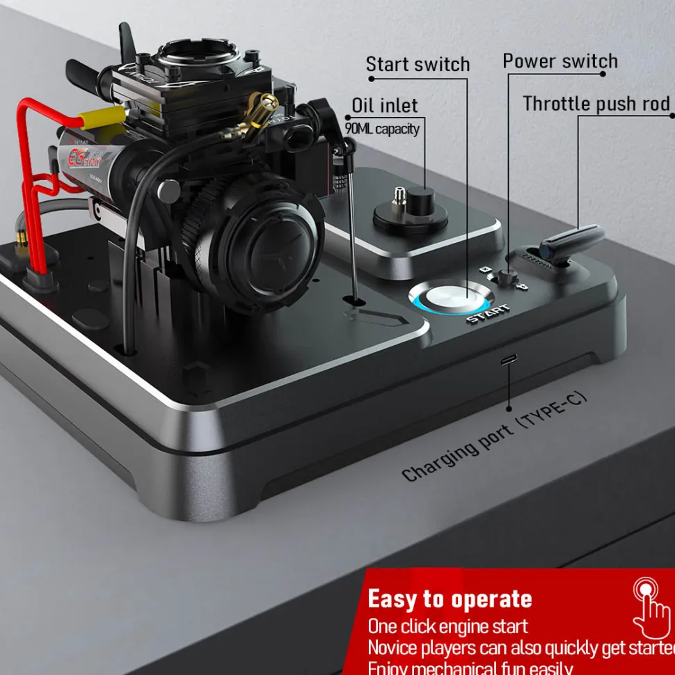 Toyan Engine FS S100AT Transparent Nitro-Methanol Gasoline RC Engine