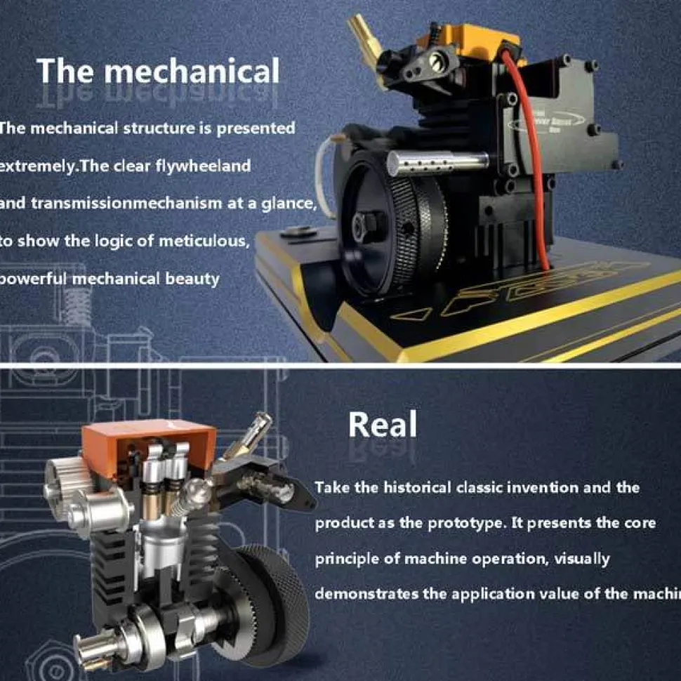 TOYAN Engine 4 Stroke RC Nitro Engine Model Kit - Build Your Engine That Works