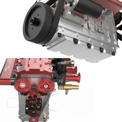 TOYAN FS-L400 14cc Inline 4 Cylinder Four-stroke Water-cooled Nitro Engine Model for 1:8 1:10 RC Car Ship Airplane