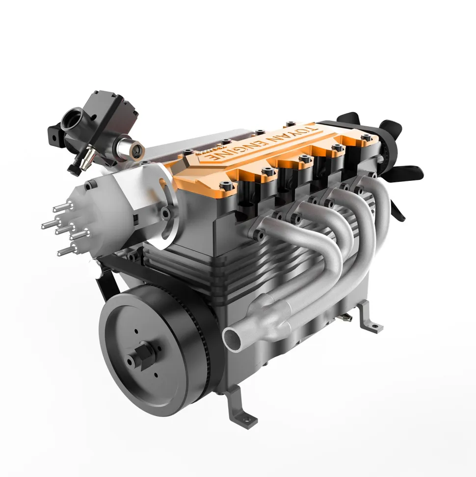 TOYAN FS-L400 14cc Inline 4 Cylinder Four-stroke Water-cooled Nitro Engine Model for 1:8 1:10 RC Car Ship Airplane