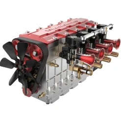 TOYAN FS-L400 14cc Inline 4 Cylinder Four-stroke Water-cooled Nitro Engine Model for 1:8 1:10 RC Car Ship Airplane