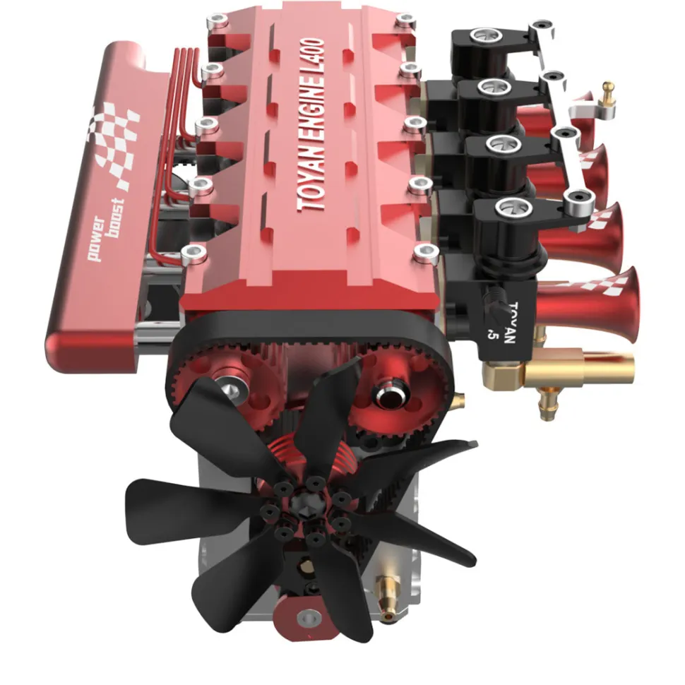 TOYAN FS-L400 14cc Inline 4 Cylinder Four-stroke Water-cooled Nitro Engine Model for 1:8 1:10 RC Car Ship Airplane