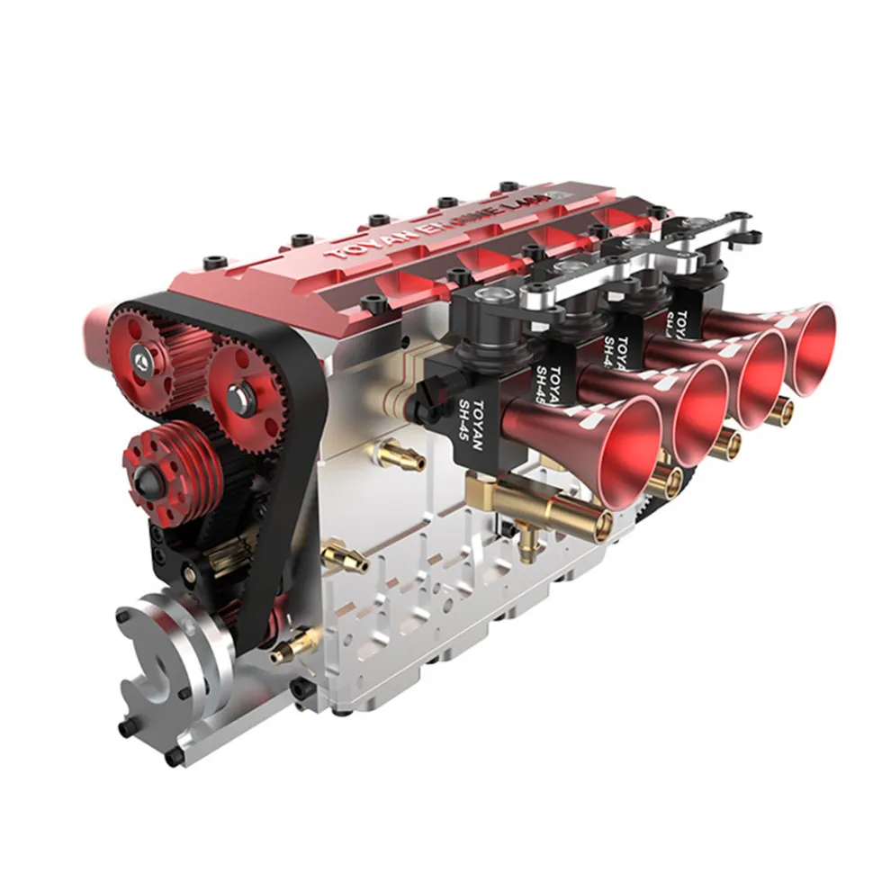 TOYAN FS-L400 14cc Inline 4 Cylinder Four-stroke Water-cooled Nitro Engine Model for 1:8 1:10 RC Car Ship Airplane