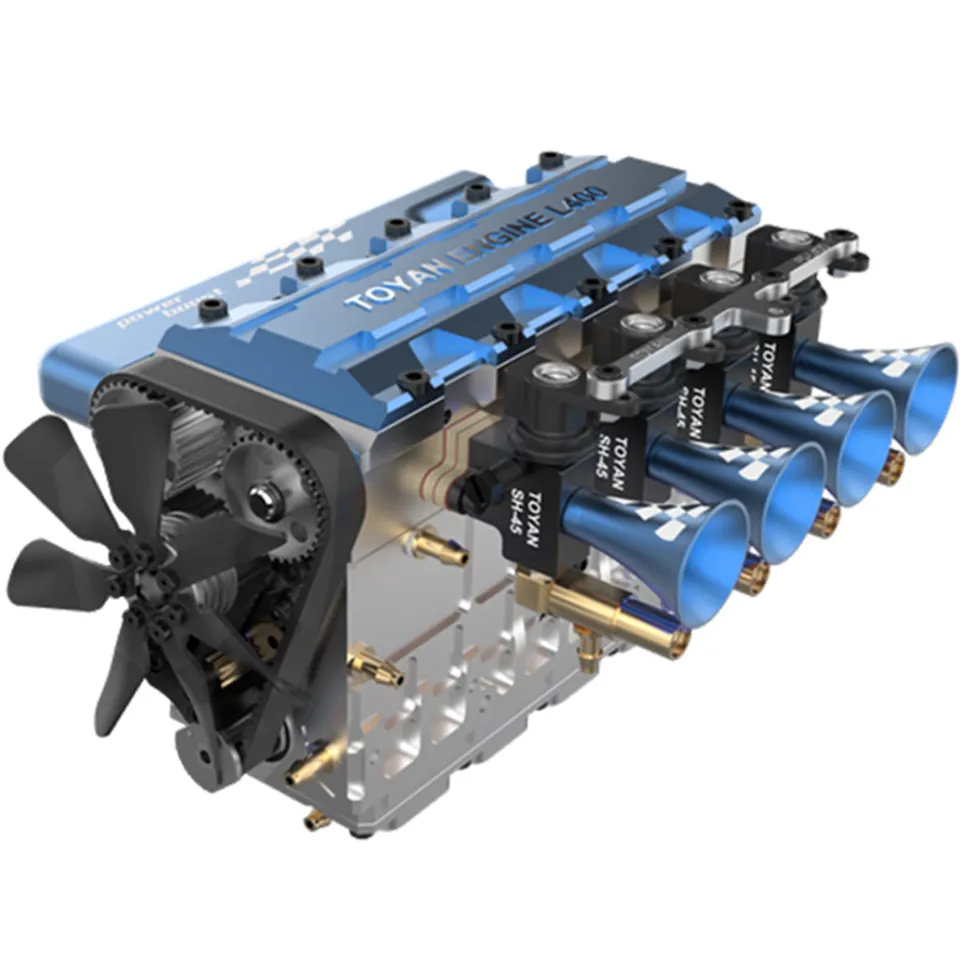TOYAN FS-L400 14cc Inline 4 Cylinder Four-stroke Water-cooled Nitro Engine Model for 1:8 1:10 RC Car Ship Airplane