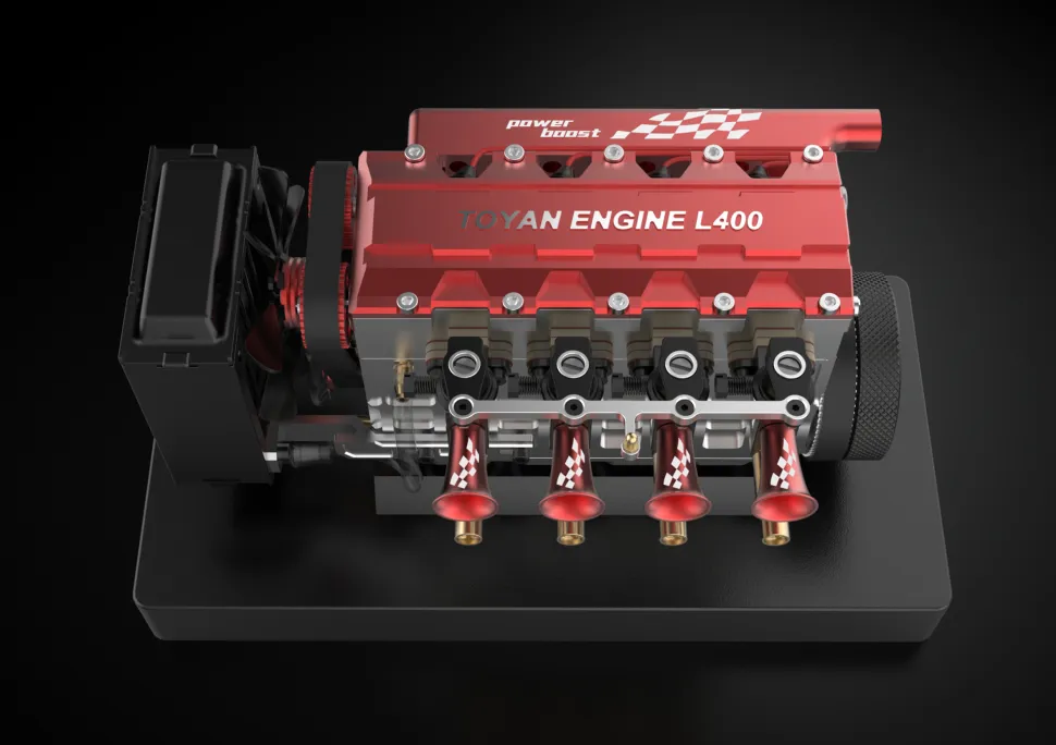 TOYAN FS-L400 14cc Inline 4 Cylinder Four-stroke Water-cooled Nitro Engine Model for 1:8 1:10 RC Car Ship Airplane