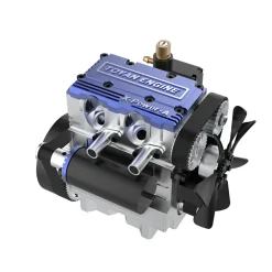 TOYAN FS-L200 2 Cylinder 4 Stroke Model Engine Kit - Build Your Own Engine that Works