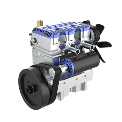 TOYAN FS-L200 2 Cylinder 4 Stroke Model Engine Kit - Build Your Own Engine that Works