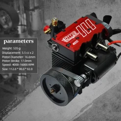 TOYAN FS-L200 2 Cylinder 4 Stroke Model Engine Kit - Build Your Own Engine that Works