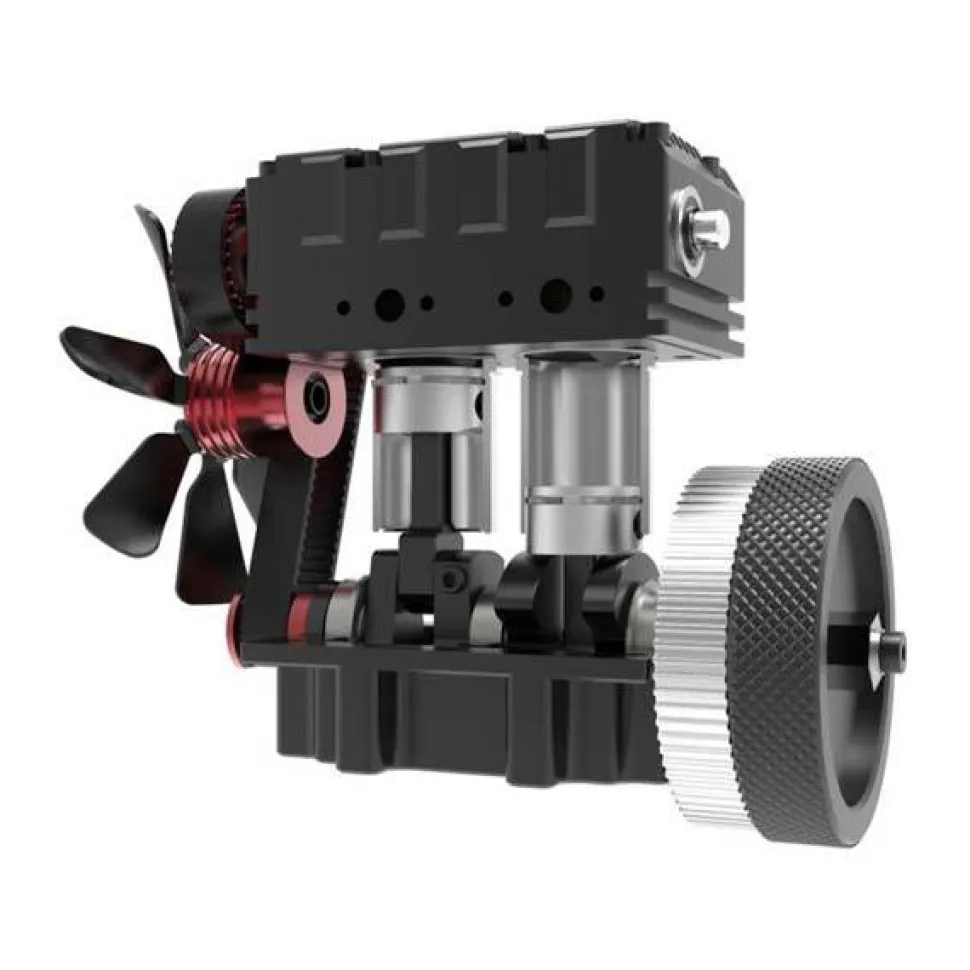 TOYAN FS-L200 Engine 2 Cylinder 4 Stroke Nitro Engine Model Kit - Build Your Own Engine That Works