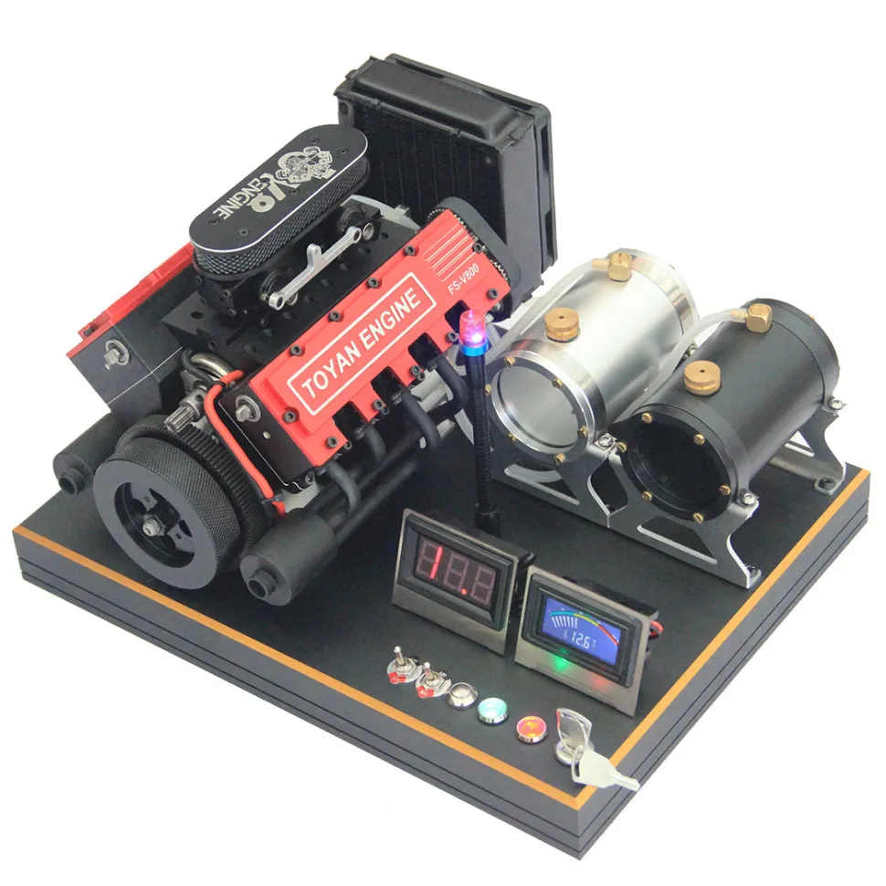 TOYAN FS-V800 V8 Engine With Starter Kit, Stand and Accessories