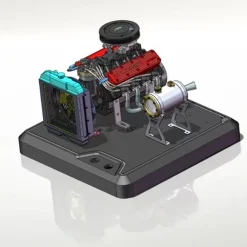 TOYAN FS-V800WGPC V8 Engine With Starter Kit, Stand and Accessories-One Key Start