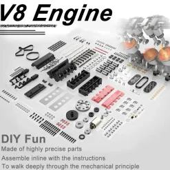 TOYAN Full Metal Nitro Engine Model Kit That Works - Build Your Own Engines - Gift Collection