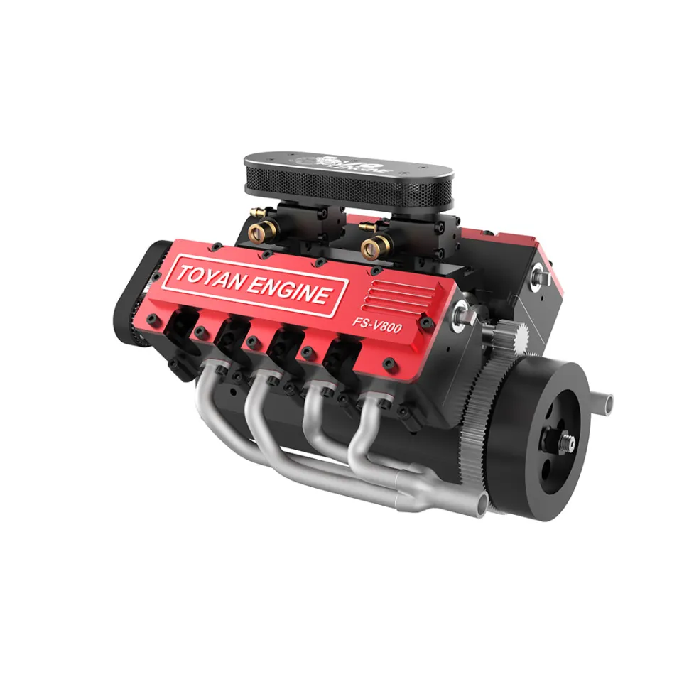 TOYAN V8 Engine FS-V800 28cc Nitro Engine - Build Your Own V8 Engine - V8 Engine Model Kit That Works