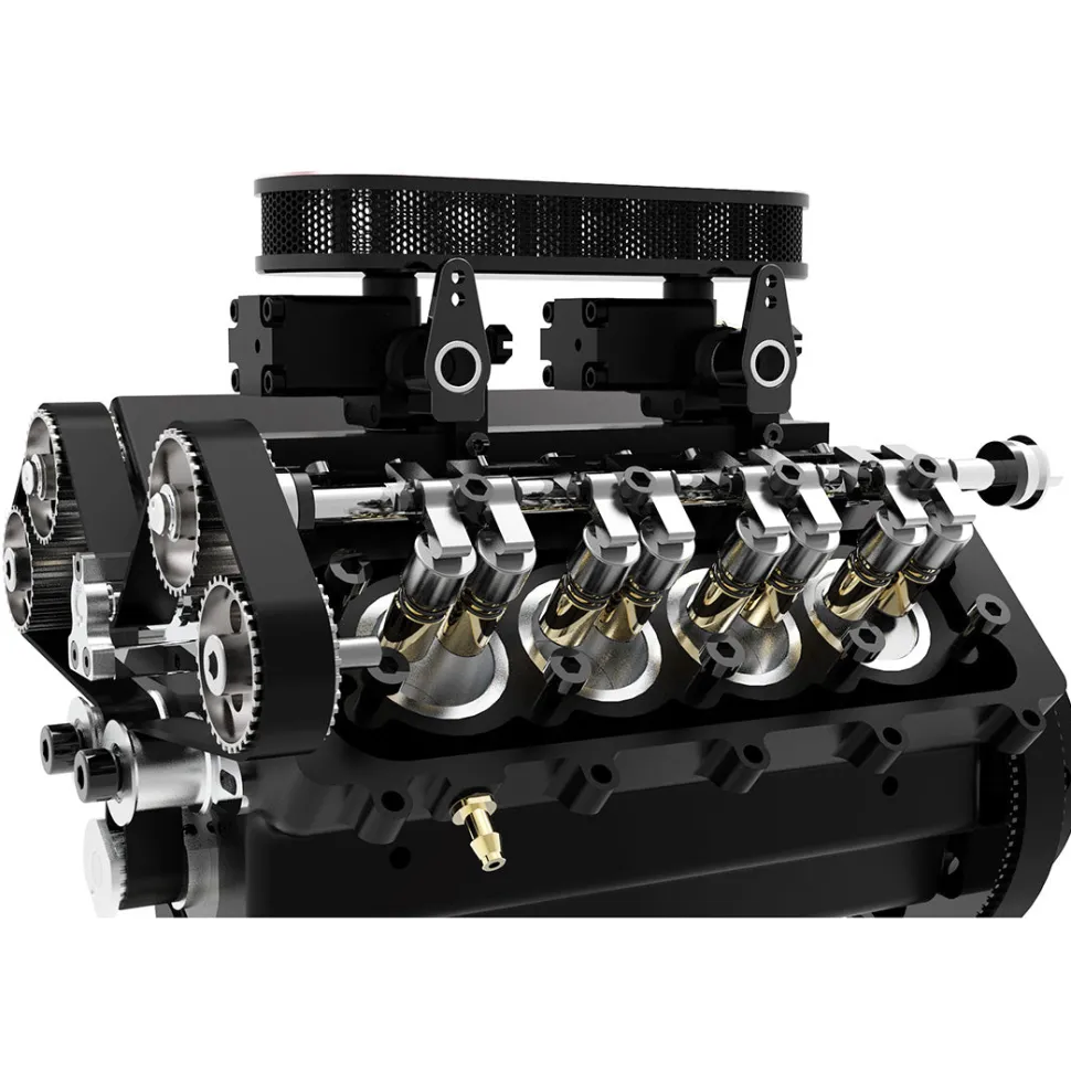 TOYAN V8 Engine FS-V800 28cc Nitro Engine - Build Your Own V8 Engine - V8 Engine Model Kit That Works
