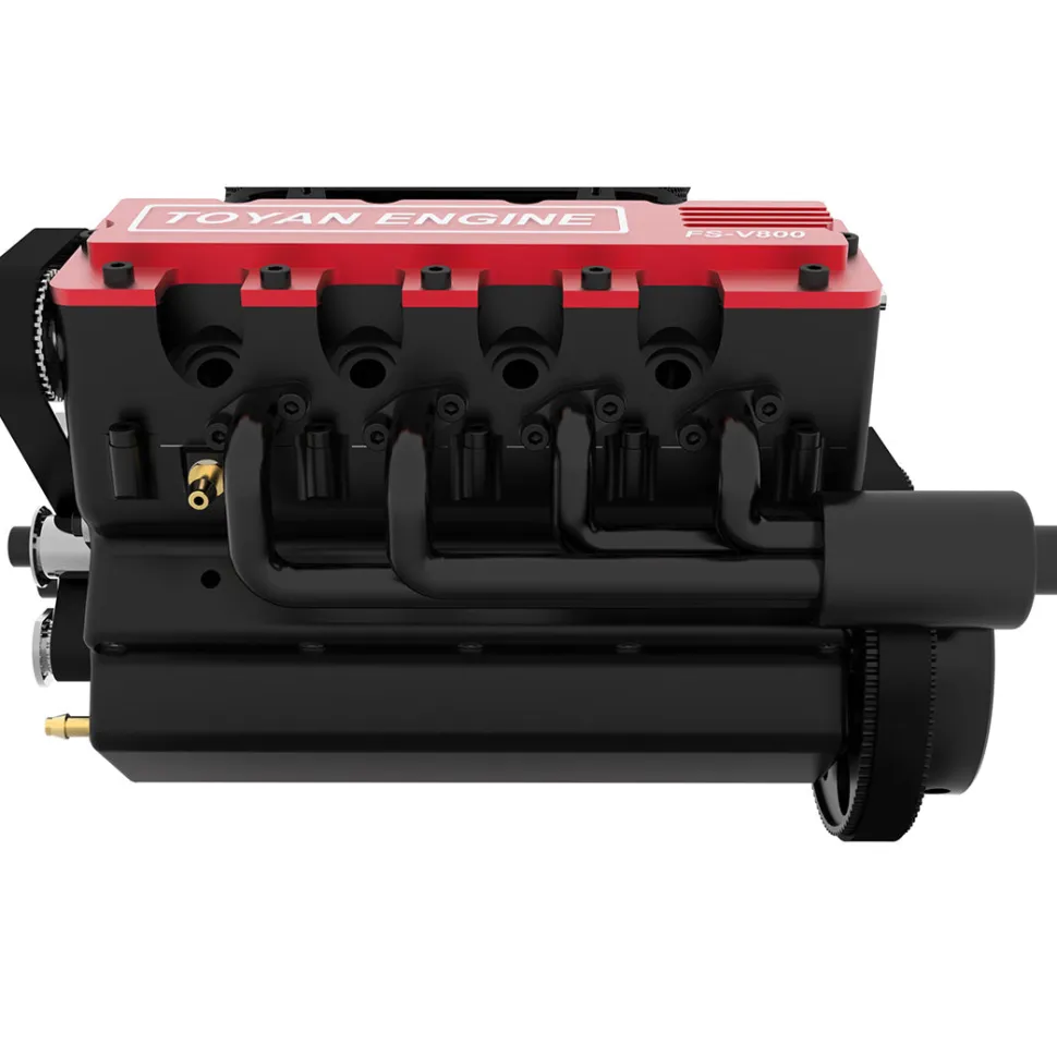 TOYAN V8 Engine FS-V800 28cc Nitro Engine - Build Your Own V8 Engine - V8 Engine Model Kit That Works