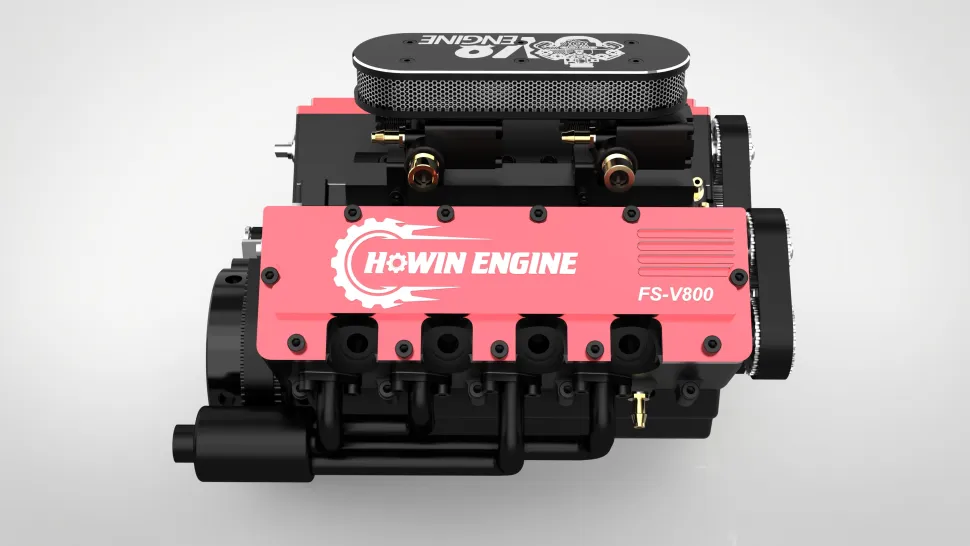 TOYAN V8 Engine FS-V800 28cc Nitro Engine - Build Your Own V8 Engine - V8 Engine Model Kit That Works