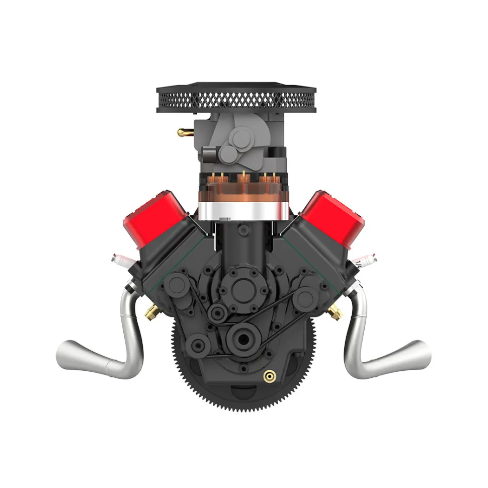 TOYAN V8 Engine FS-V800WGPC 28cc OHV Gasoline Engine - Build Your Own V8 Engine - V8 Engine Model Kit That Works