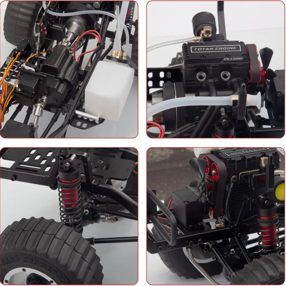 TOYAN X-POWER Sand Cruiser 1:8 RC Off-road 4WD Car Vehicle Crawler Kit