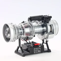 T700 Turboshaft Engine Model Kit that Works - Build Your Own Turboshaft Engine - TECHING 1/4 Metal Simulation Electric Military Helicopter Turboshaft Engine Model DM136