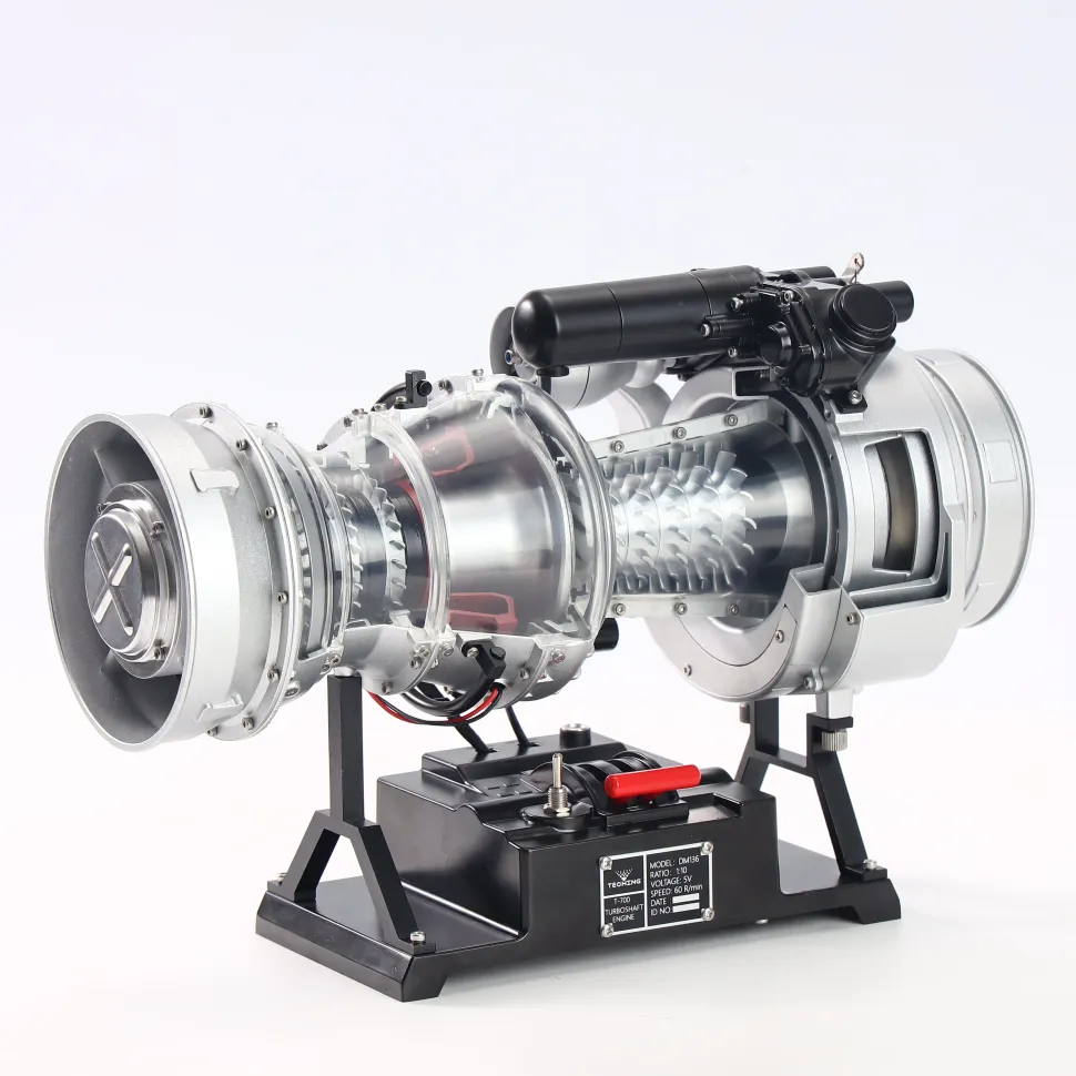 T700 Turboshaft Engine Model Kit that Works - Build Your Own Turboshaft Engine - TECHING 1/4 Metal Simulation Electric Military Helicopter Turboshaft Engine Model DM136