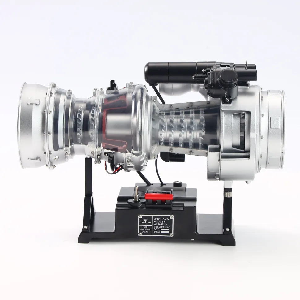 T700 Turboshaft Engine Model Kit that Works - Build Your Own Turboshaft Engine - TECHING 1/4 Metal Simulation Electric Military Helicopter Turboshaft Engine Model DM136