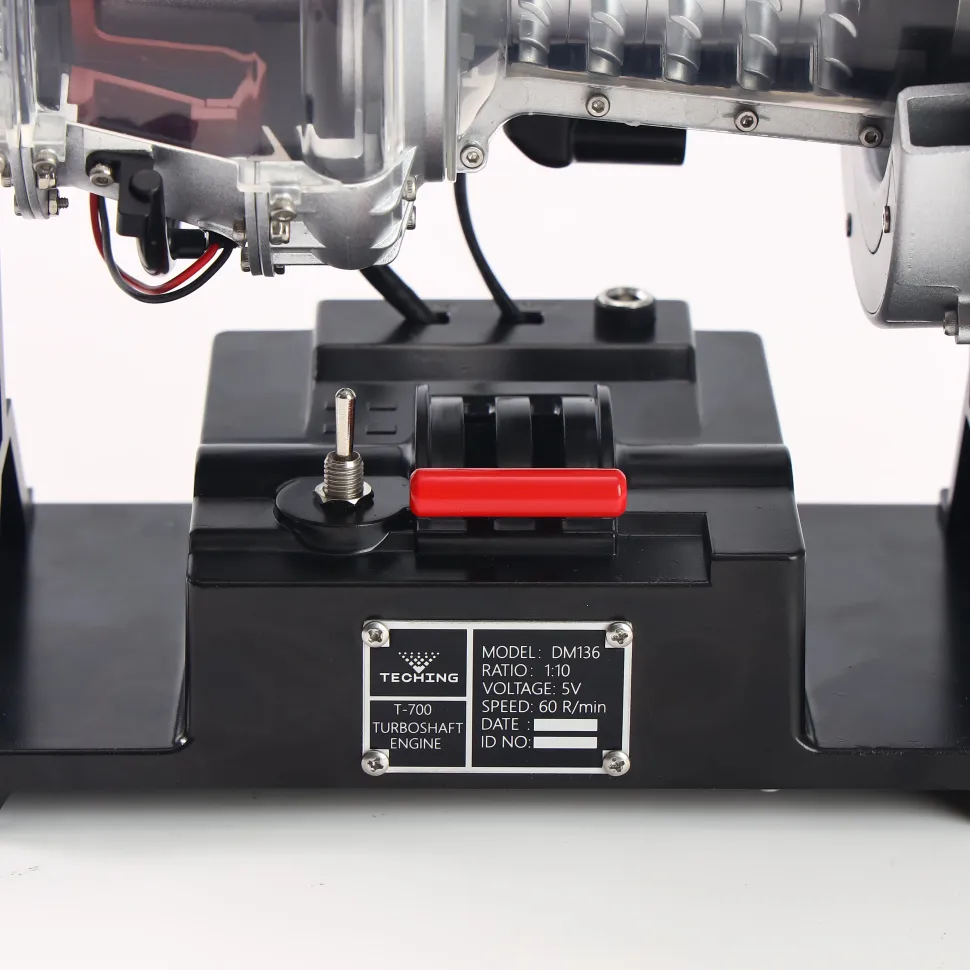 T700 Turboshaft Engine Model Kit that Works - Build Your Own Turboshaft Engine - TECHING 1/4 Metal Simulation Electric Military Helicopter Turboshaft Engine Model DM136