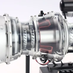 T700 Turboshaft Engine Model Kit that Works - Build Your Own Turboshaft Engine - TECHING 1/4 Metal Simulation Electric Military Helicopter Turboshaft Engine Model DM136