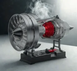 Turbofan Engine Model Kit that Works - Build Your Own Turbofan Engine - TECHING 1/12 Full Metal Dual-Spool Turbofan Engine Model Kit 300+PCS