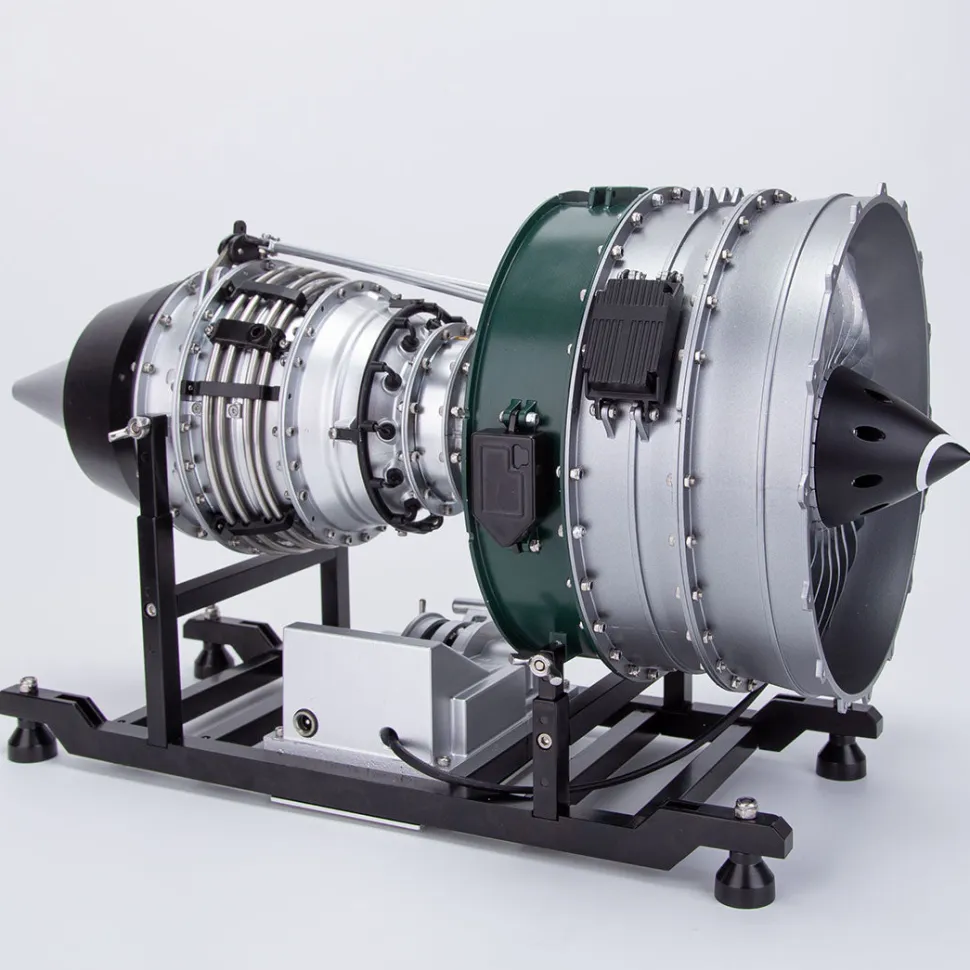 Turbofan Engine Model Kit that Works - Build Your Own Turbofan Engine - TECHING 1/10 Full Metal Dual-Spool Turbofan Engine Aircraft Jet Engine Model 1000+Pcs