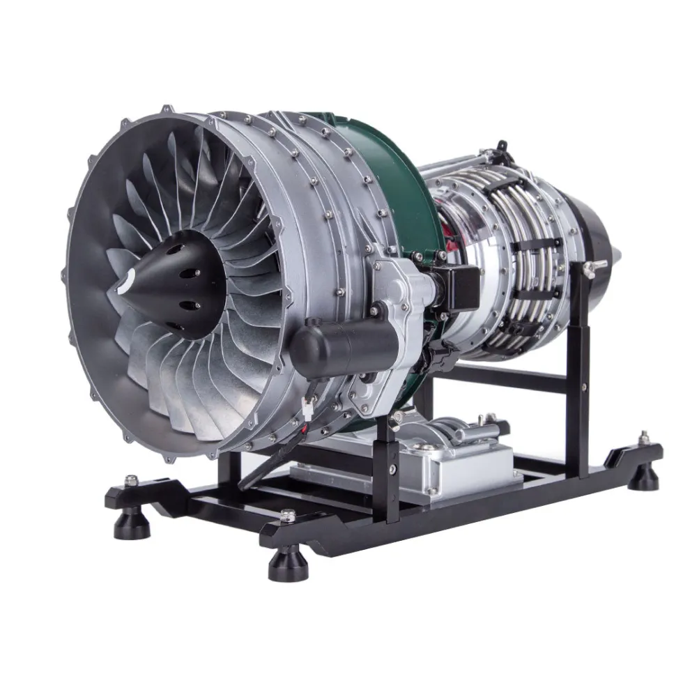 Turbofan Engine Model Kit that Works - Build Your Own Turbofan Engine - TECHING 1/10 Full Metal Dual-Spool Turbofan Engine Aircraft Jet Engine Model 1000+Pcs