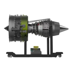 Turbofan Engine Model Kit that Works - Build Your Own Turbofan Engine - TECHING 1/10 Full Metal Dual-Spool Turbofan Engine Aircraft Jet Engine Model 1000+Pcs