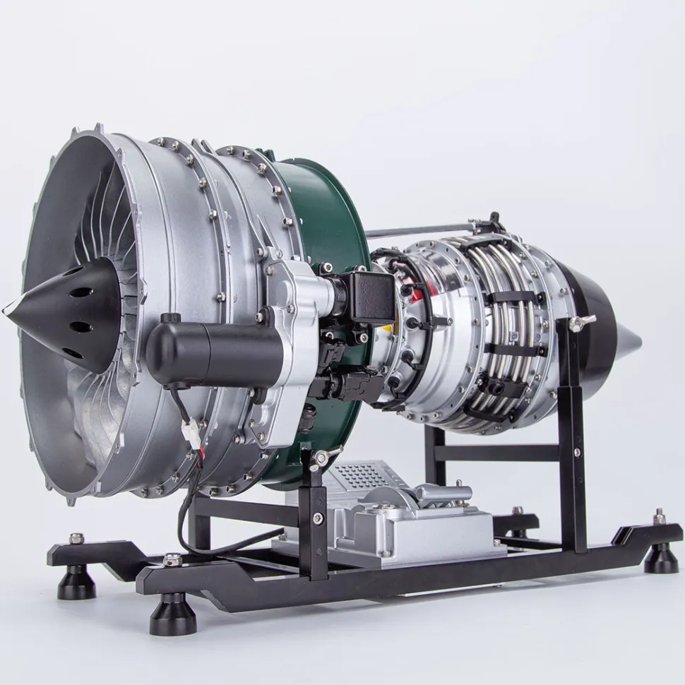 Turbofan Engine Model Kit that Works - Build Your Own Turbofan Engine - TECHING 1/10 Full Metal Dual-Spool Turbofan Engine Aircraft Jet Engine Model 1000+Pcs