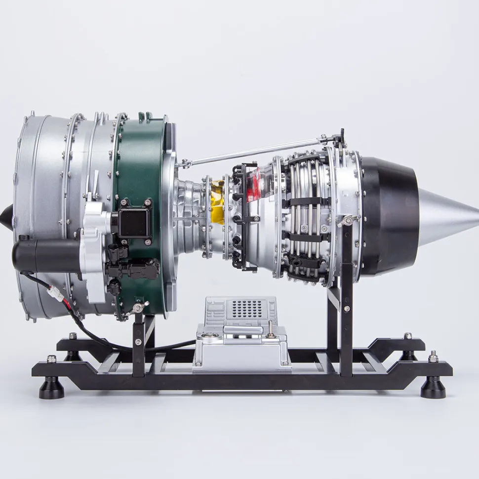 Turbofan Engine Model Kit that Works - Build Your Own Turbofan Engine - TECHING 1/10 Full Metal Dual-Spool Turbofan Engine Aircraft Jet Engine Model 1000+Pcs