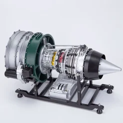 Turbofan Engine Model Kit that Works - Build Your Own Turbofan Engine - TECHING 1/10 Full Metal Dual-Spool Turbofan Engine Aircraft Jet Engine Model 1000+Pcs