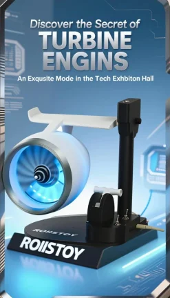 Turbo Jet Engine Desktop Fan High-Speed Cooling with Futuristic Design