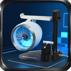 Turbo Jet Engine Desktop Fan High-Speed Cooling with Futuristic Design