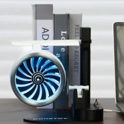 Turbo Jet Engine Desktop Fan High-Speed Cooling with Futuristic Design