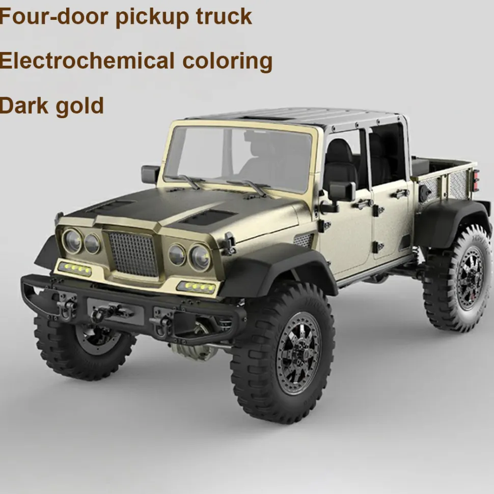 TWOLF TW-715 V8 Engine Powered 1:10 Scale RC Off-road 4WD 4-Door Pickup Truck Vehicle Crawler Kit