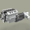 TWOLF TW-715 V8 Engine Powered 1:10 Scale RC Off-road 4WD 4-Door Pickup Truck Vehicle Crawler Kit with Electronic Equipment