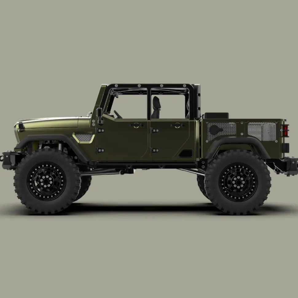 TWOLF TW-715 V8 Engine Powered 1:10 Scale RC Off-road 4WD 4-Door Pickup Truck Vehicle Crawler Kit with Electronic Equipment