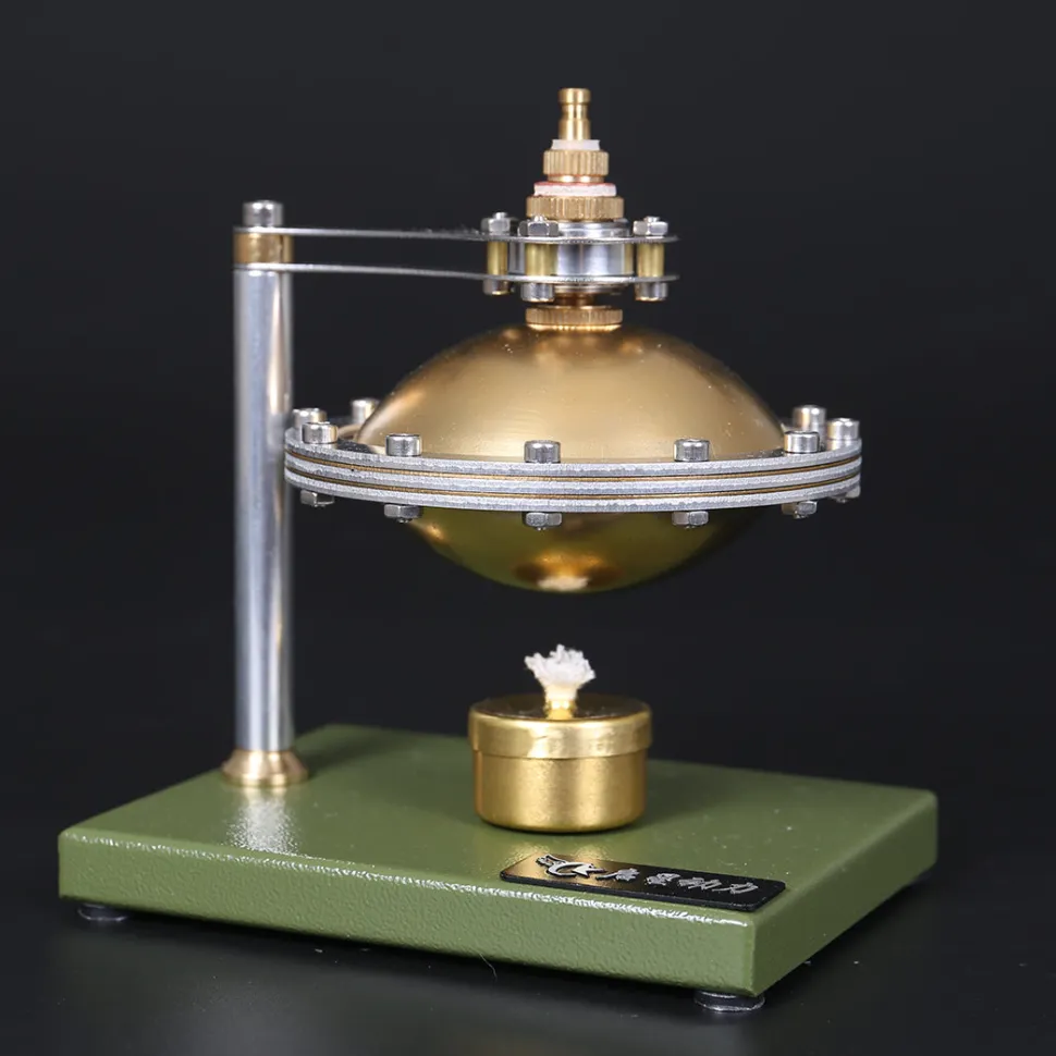 UFO Spin Suspension Steam Engine Model DIY Engine Kit with Copper Boiler and Alcohol Lamp