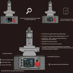 Ultra Mini Desktop CNC Machine Model with G-Code Control