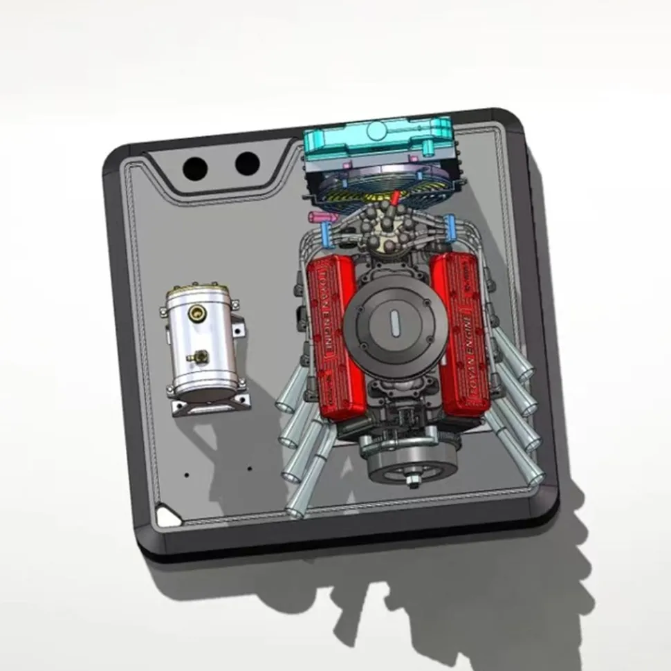 Upgraded Aluminum Engine Stand for TOYAN FS-V800WGPC Engine Model