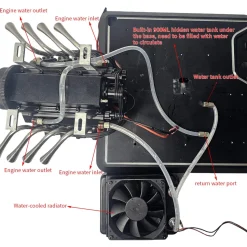 Upgraded Aluminum Engine Stand for TOYAN FS-V800WGPC Engine Model